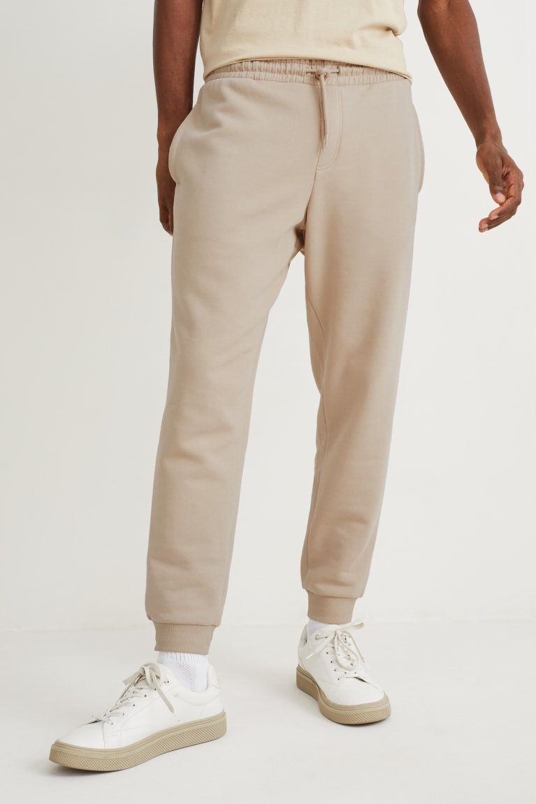 C&A Joggers With Organic Puuvilla Miesten Suorat Housut Beige | 29QONYCPW