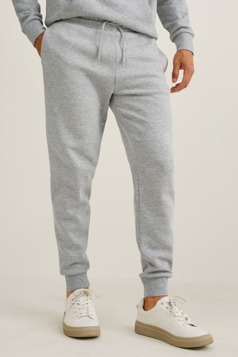 C&A Joggers With Organic Puuvilla Miesten Suorat Housut Vaaleanharmaat | 98VCPLUHG