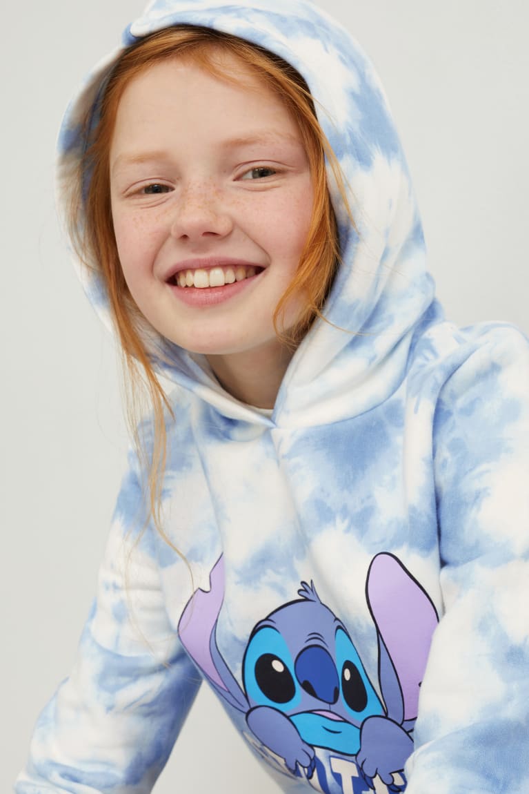 C&A Lilo & Stitch Tytön Huppari Valkoinen Vaaleansininen | 13EPAMGIN