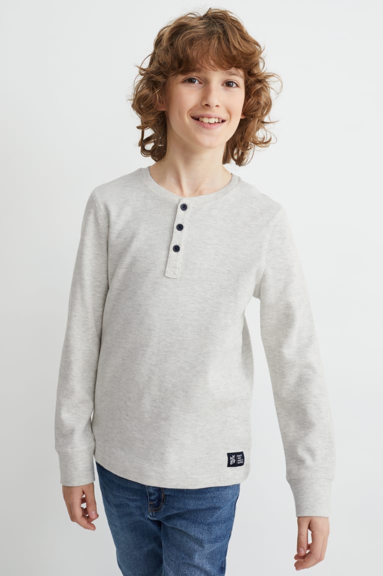 C&A Long Sleeve Poikien Topit Valkoinen | 01DSHJICZ