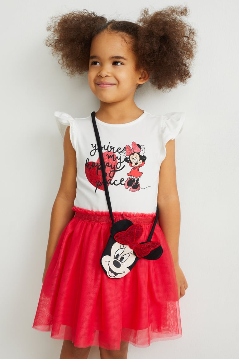 C&A Minnie Mouse Set And Bag 2 Piece Tytön Mekko Pinkki | 52CPXIGJE