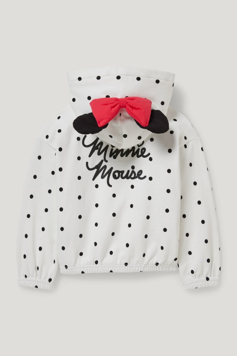 C&A Minnie Mouse Zip-through With Hood Polka Dot Tytön Puserot Valkoinen | 86HYPOJFC