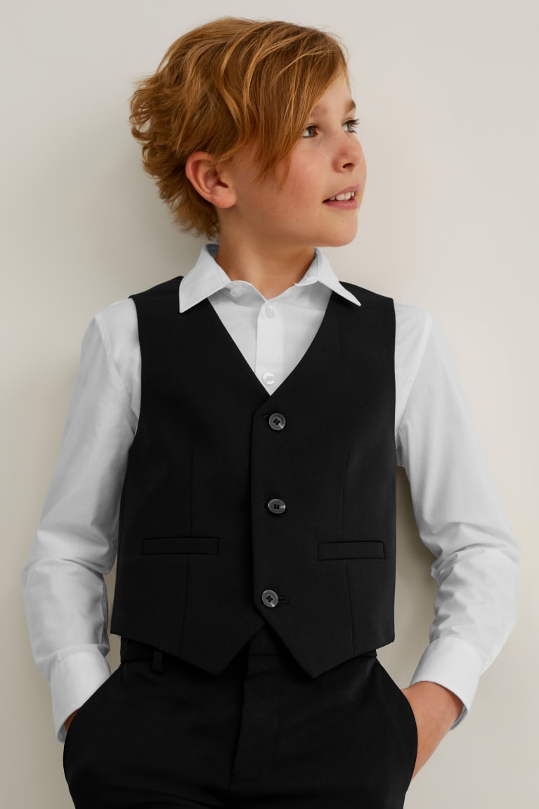 C&A Mix-and-match Suit Waistcoat Tytön Takki Mustat | 09OMWZKIY