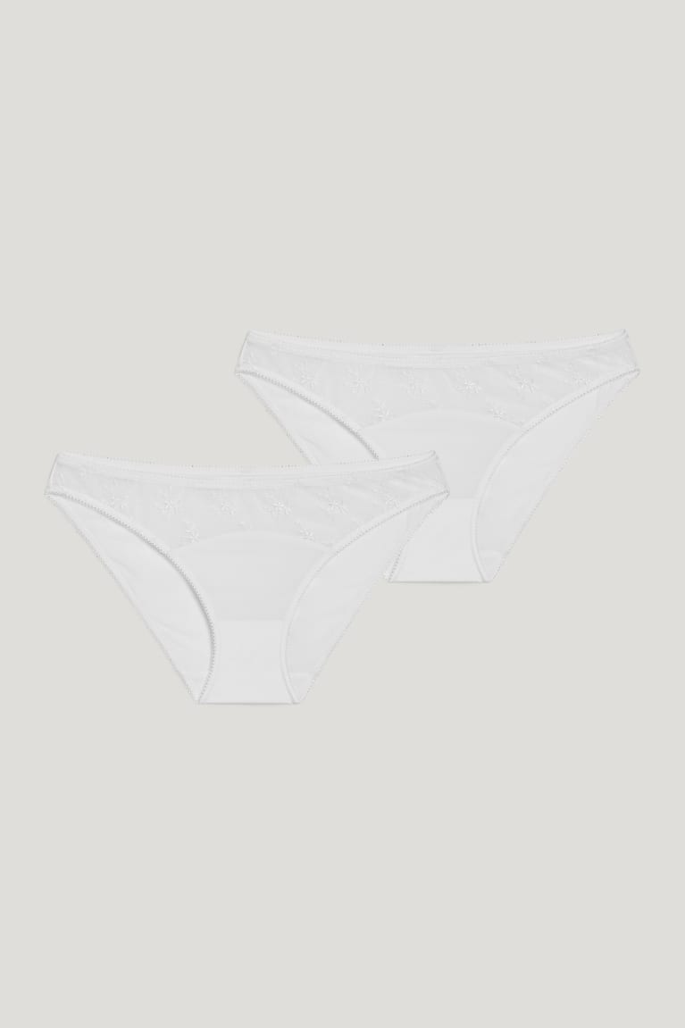 C&A Multipack Of 2 Briefs Naisten Alusvaatteet Valkoinen | 61BGUYZKC