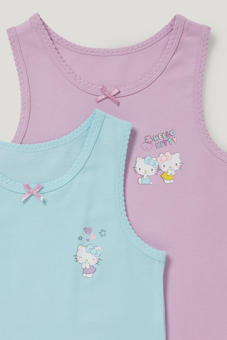 C&A Multipack Of 2 Hello Kitty Vest Organic Puuvilla Tytön Alusvaatteet Vaaleanvioletit | 53VYEIAKQ