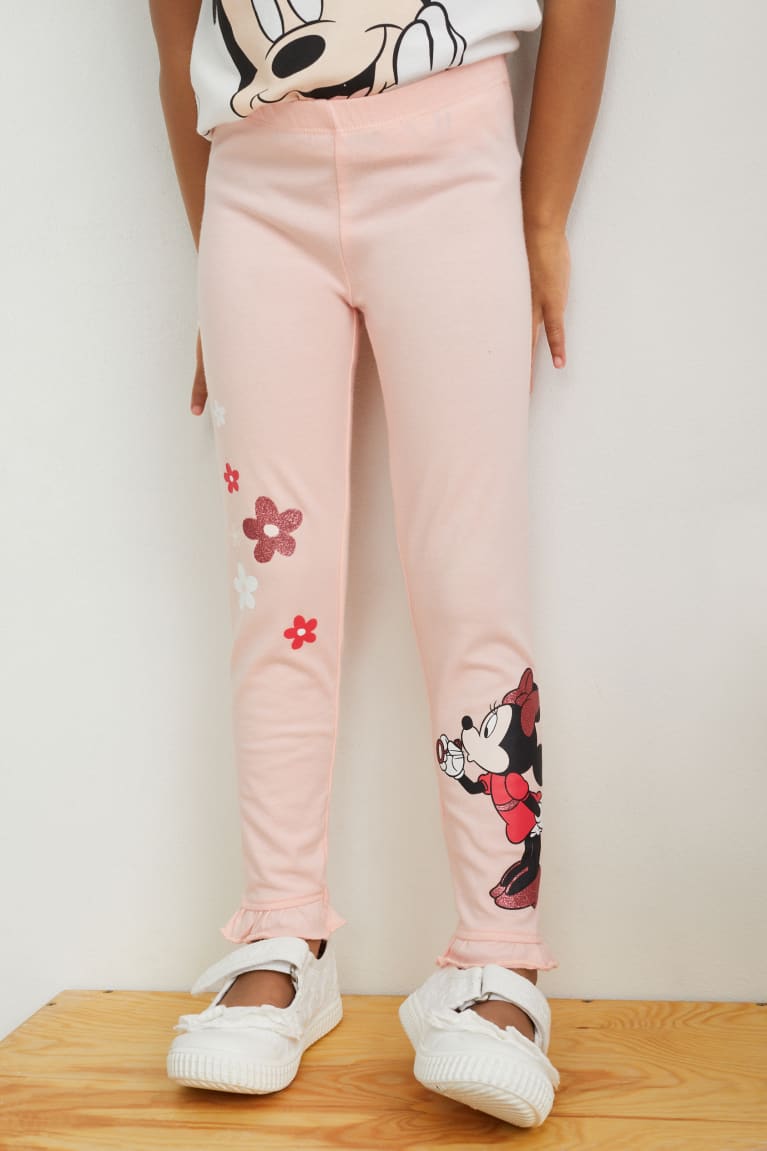 C&A Multipack Of 2 Minnie Mouse Leggings Tytön Suorat Housut Pinkki | 29XFWUDOE