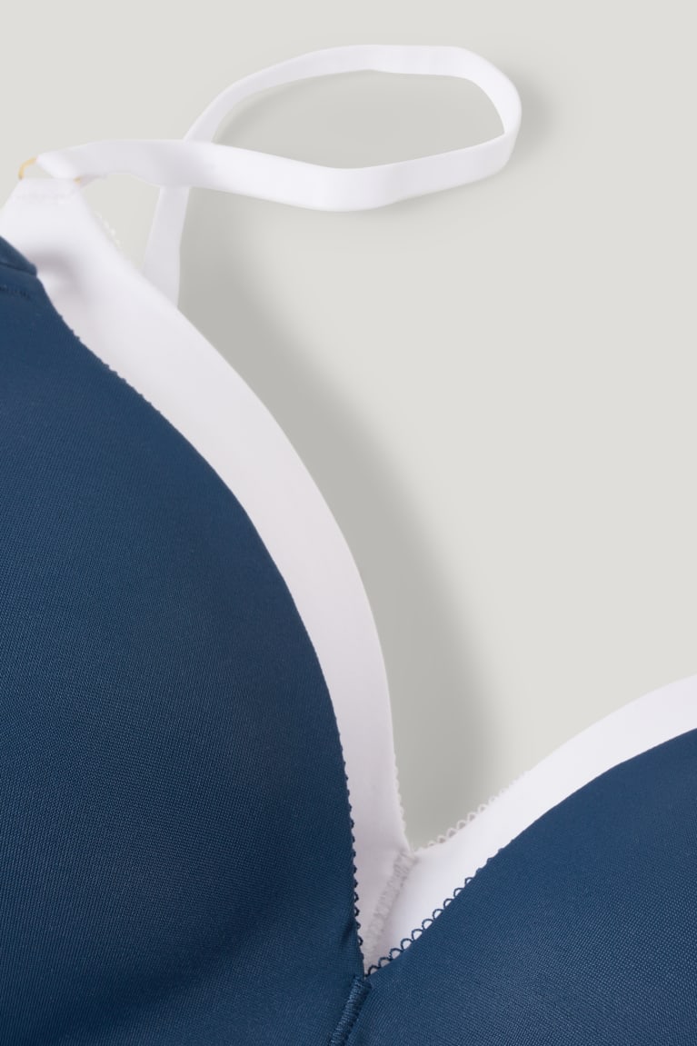 C&A Multipack Of 2 Non-wired Bra Pehmustettu Lycra® Naisten Alusvaatteet Valkoinen | 71KCBQNGW