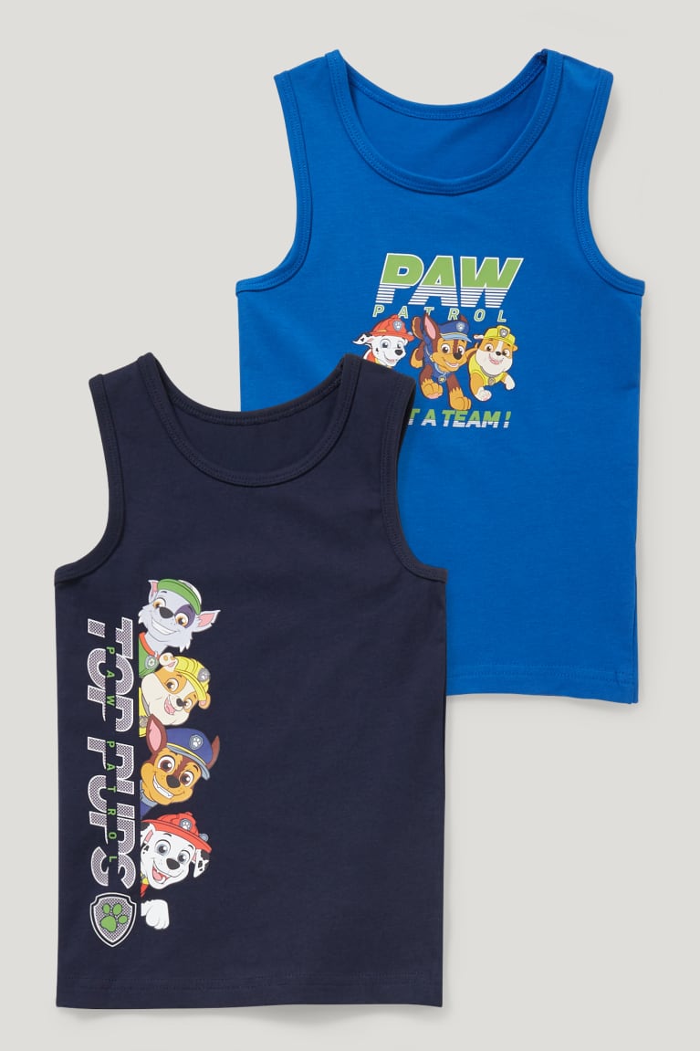 C&A Multipack Of 2 Paw Patrol Vest Organic Puuvilla Poikien Alusvaatteet Tummansininen | 96XKZYTBV