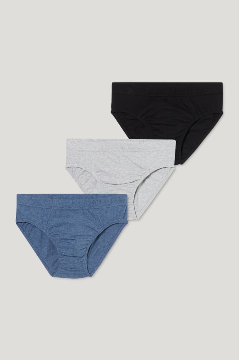 C&A Multipack Of 3 Briefs Organic Puuvilla Miesten Alusvaatteet Tummansininen | 79NEPUGVJ