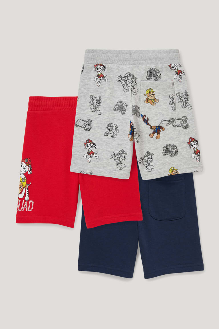 C&A Multipack Of 3 Paw Patrol Sweat Bermuda Poikien Suorat Housut Vaaleanharmaat | 28AKPEOSL