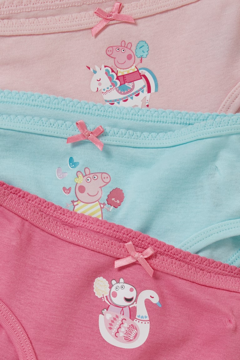 C&A Multipack Of 3 Peppa Pig Briefs Organic Puuvilla Tytön Alusvaatteet Pinkki | 84SGYCPOW