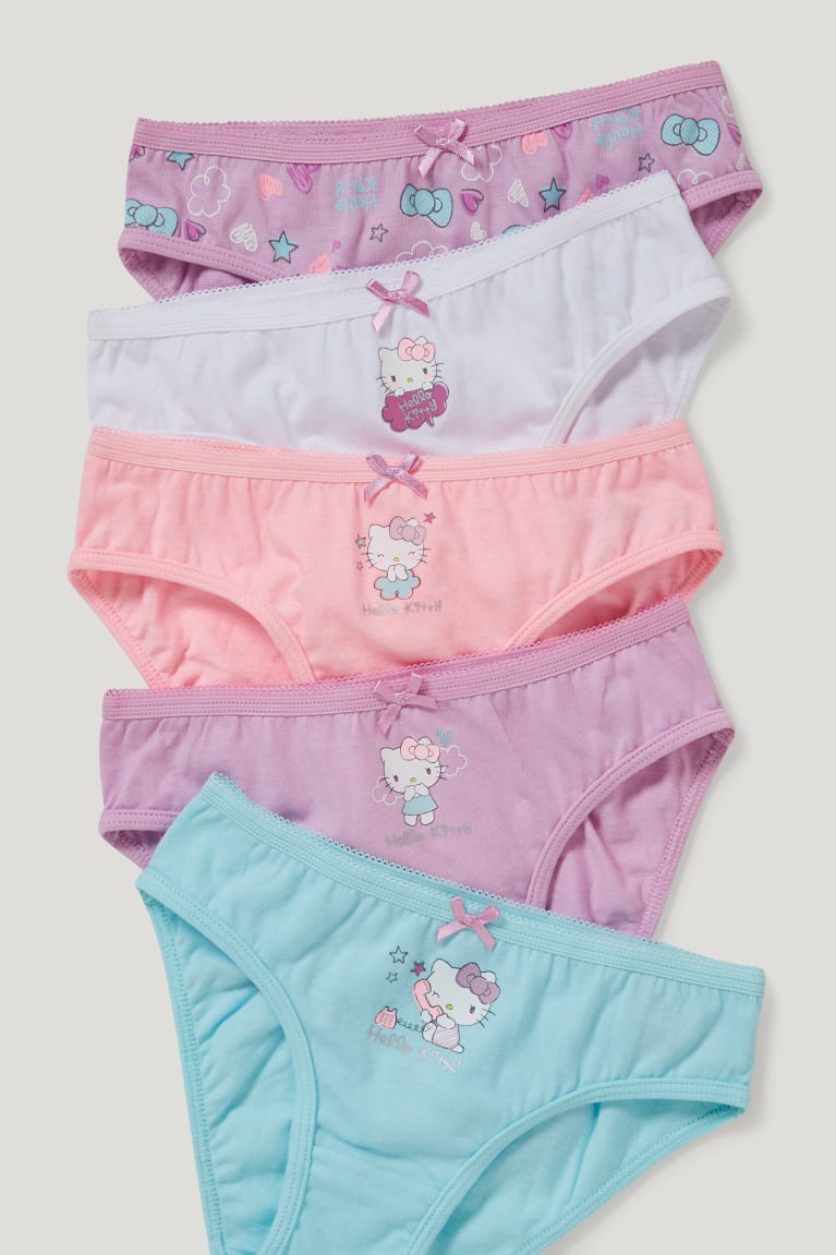 C&A Multipack Of 7 Hello Kitty Briefs Organic Puuvilla Tytön Alusvaatteet Vaaleanvioletit | 52NERYGQI