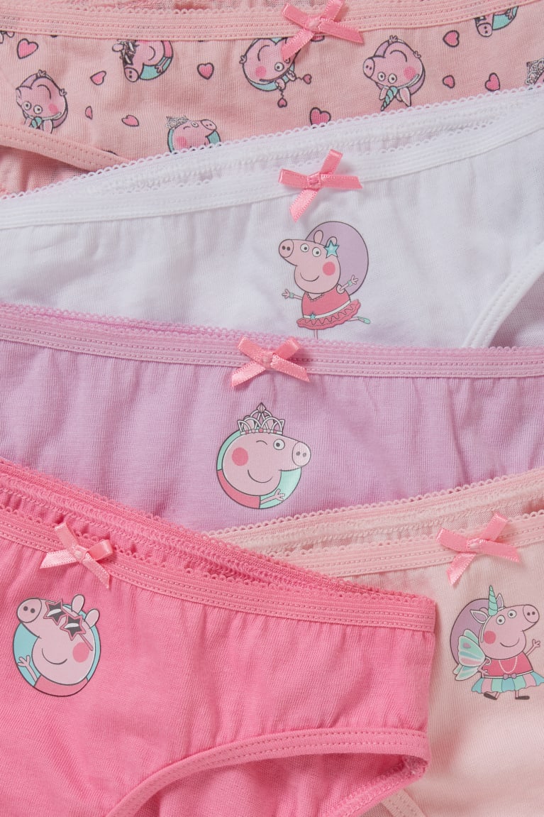 C&A Multipack Of 7 Peppa Pig Briefs Organic Puuvilla Tytön Alusvaatteet Pinkki | 72ANQUPJG