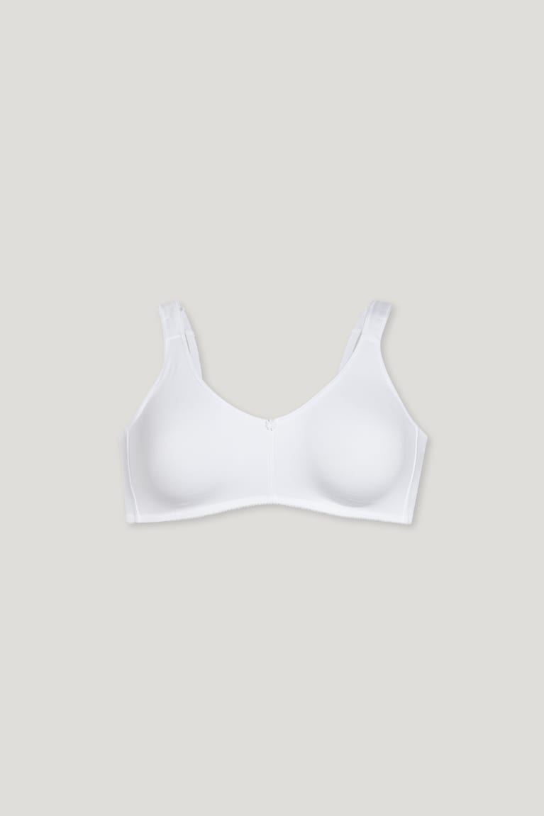 C&A Non-wired Bra Organic Puuvilla Naisten Alusvaatteet Valkoinen | 51ZNQIWVF