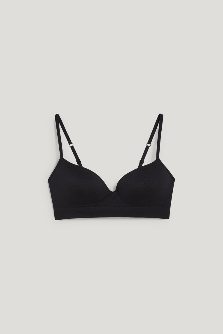 C&A Non-wired Bra Pehmustettu Seamless Naisten Alusvaatteet Mustat | 82BASCNWJ