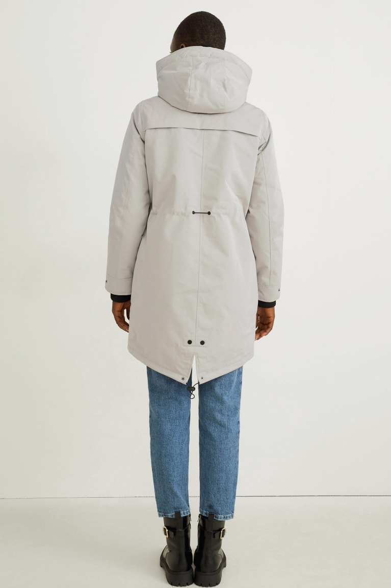 C&A Parka With Hood Naisten Takit Creme | 85LXSBTFR