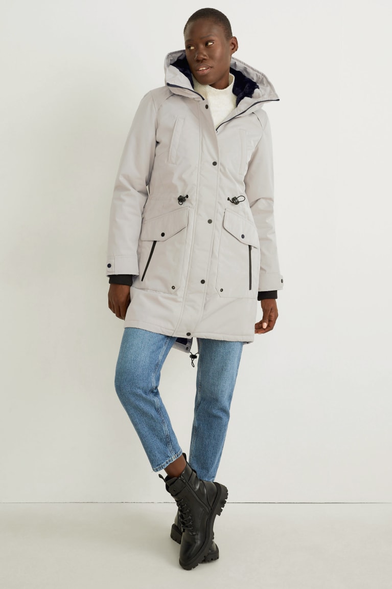 C&A Parka With Hood Naisten Takit Creme | 85LXSBTFR