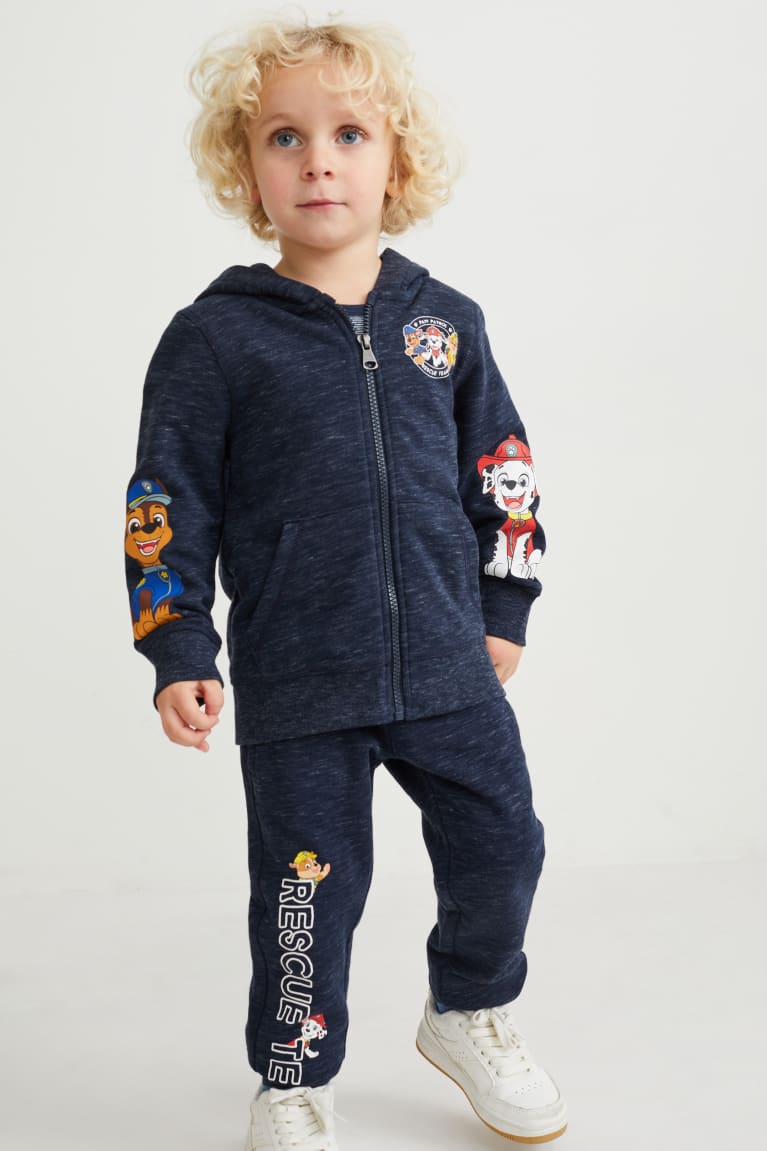 C&A Paw Patrol Set Zip-through And Joggers 2 Piece Poikien Suorat Housut Tummansininen | 49NJOCIBF