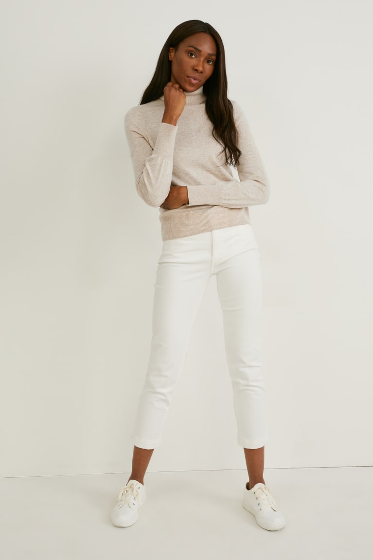 C&A Polo Neck Recycled Naisten Puserot Beige | 19WORJCZS