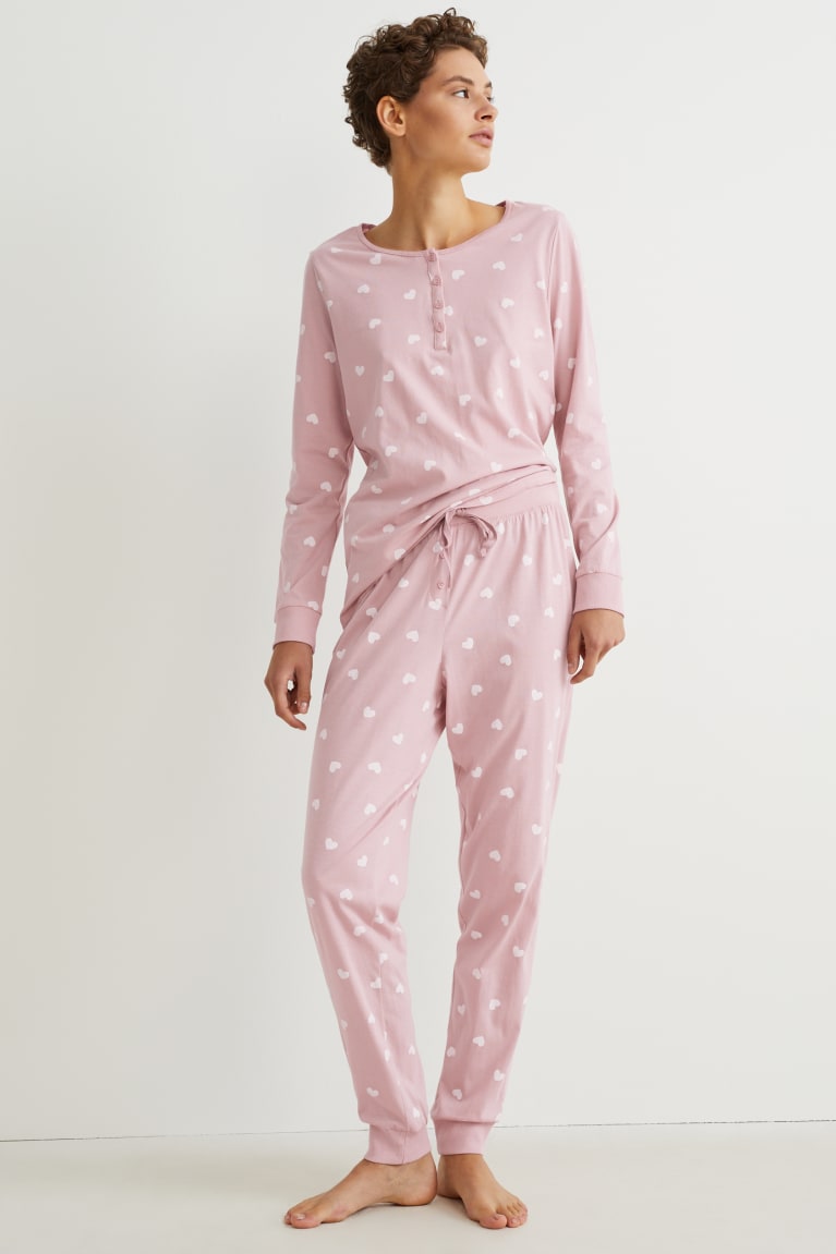 C&A Pyjamas Patterned Naisten Yöasut Pinkki | 46KGSALWB