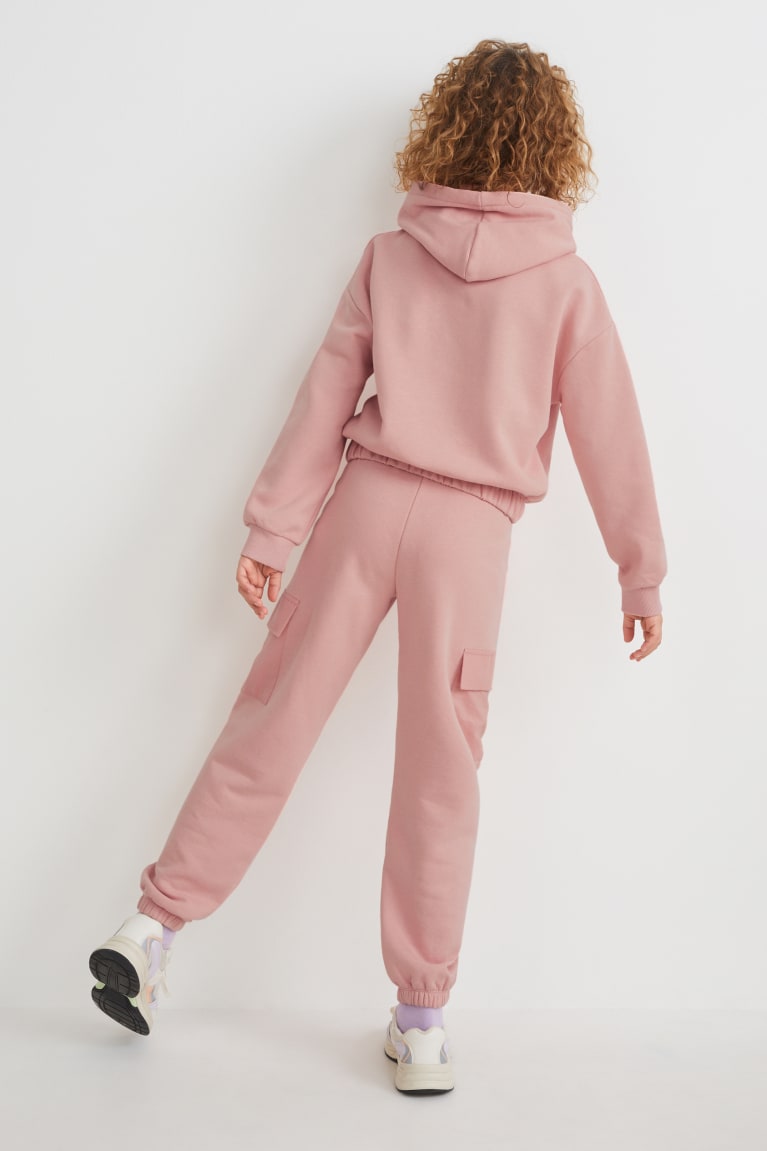 C&A Set And Joggers 2 Piece Tytön Huppari Pinkki | 70KEVCFYT