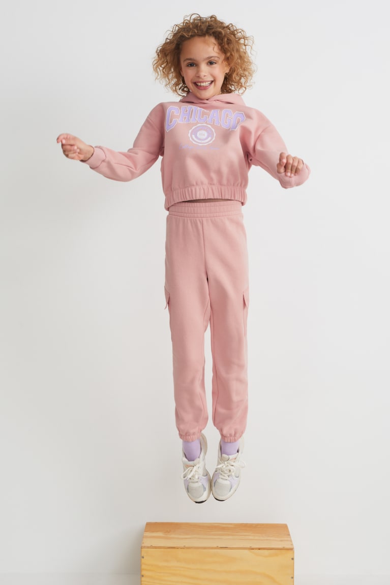 C&A Set And Joggers 2 Piece Tytön Huppari Pinkki | 70KEVCFYT