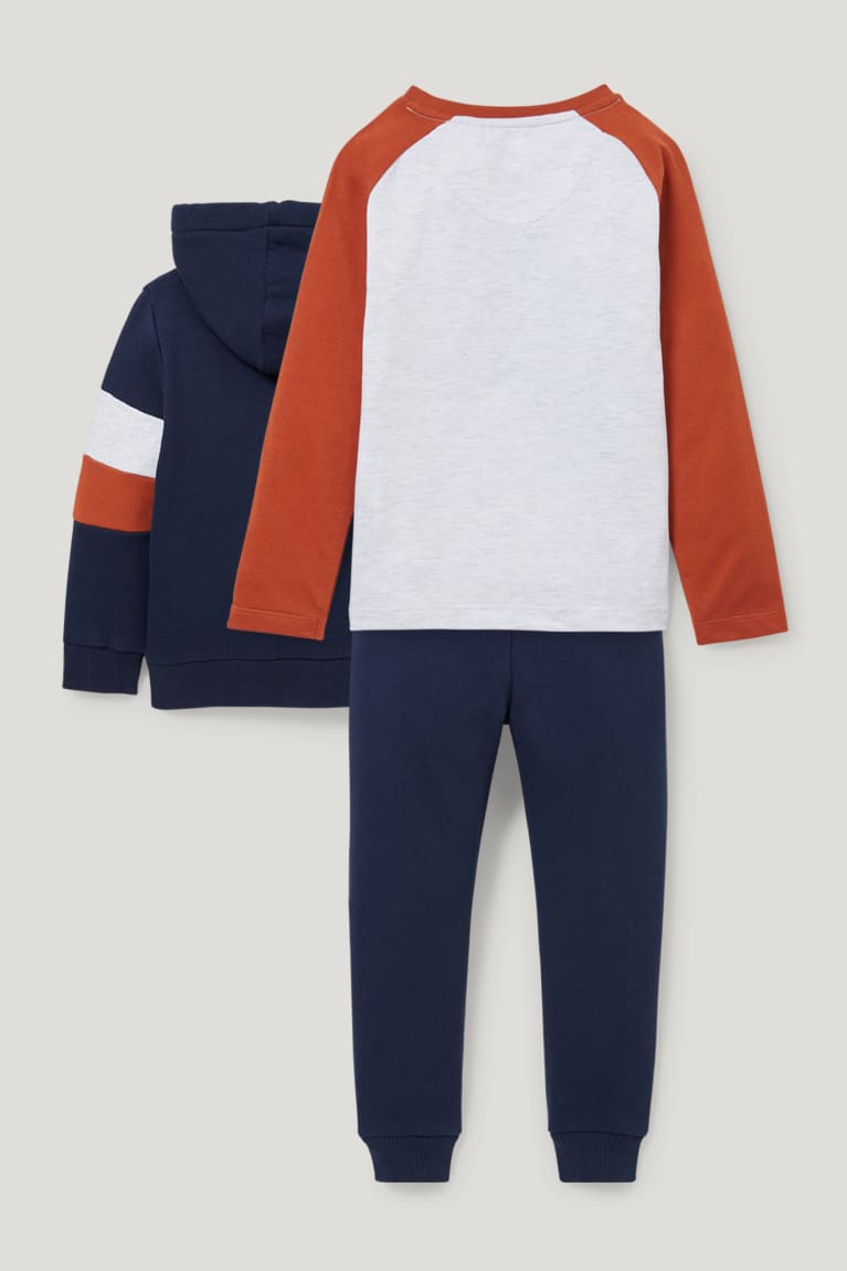 C&A Set, Long Sleeve And Joggers 3 Piece Tytön Huppari Tummansininen | 07IKNVEFC