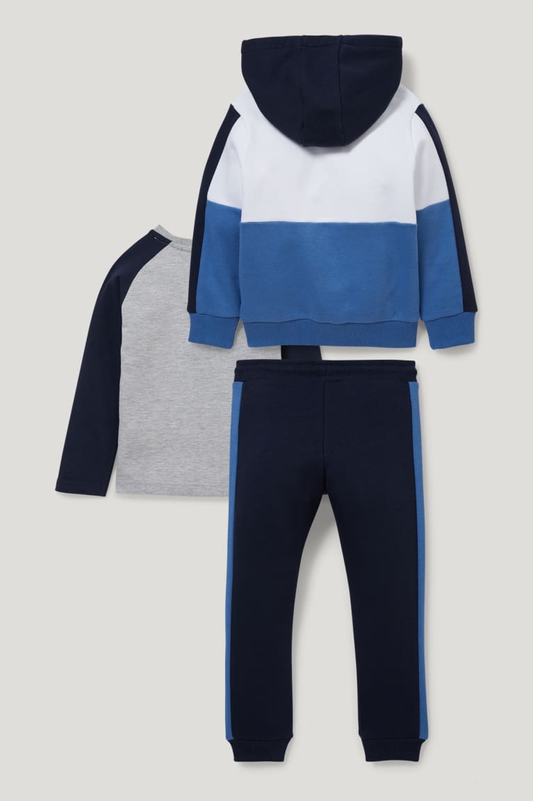 C&A Set, Long Sleeve And Joggers 3 Piece Tytön Huppari Tummansininen | 62GJFAHMT