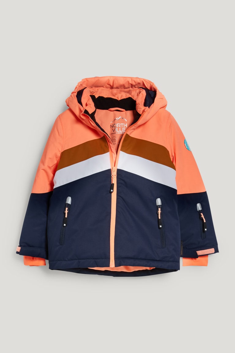 C&A Ski With Hood Recycled Tytön Takki Valkoinen Oranssi | 76DZVCNSE