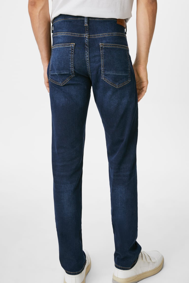 C&A Slim Flex Jog Denim Miesten Farkut Sininen Tummansininen | 97TOAPJDZ