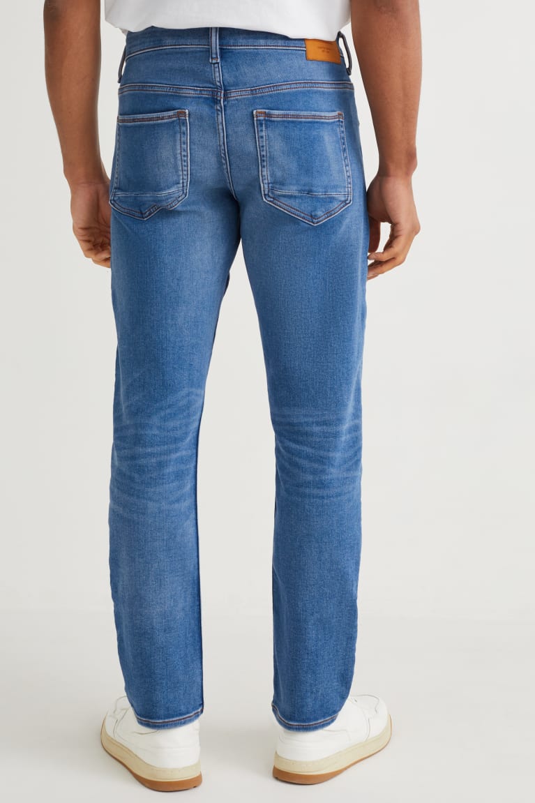 C&A Slim Flex Jog Denim With Organic Puuvilla Miesten Farkut Sininen | 84YEKVHTR