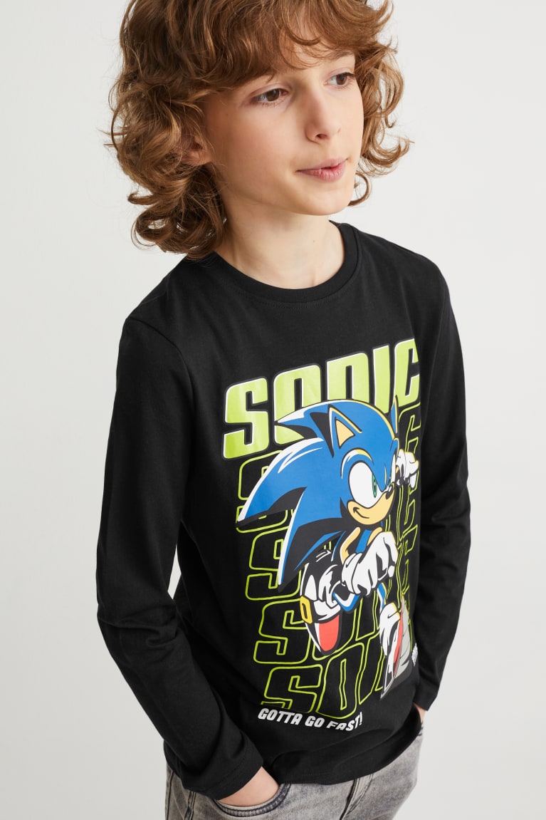 C&A Sonic Long Sleeve Poikien Topit Mustat | 46HONBRPE