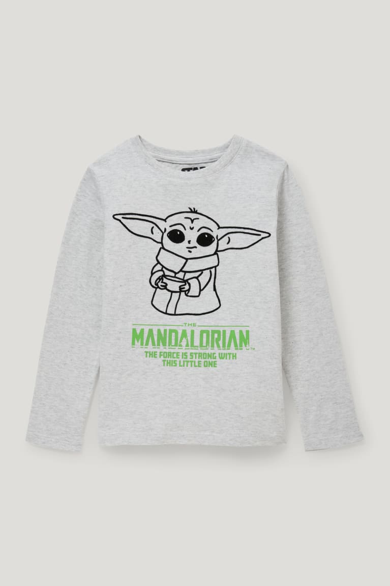 C&A Star Wars: The Mandalorian Long Sleeve Poikien Topit Vaaleanharmaat | 08NZAQUMY