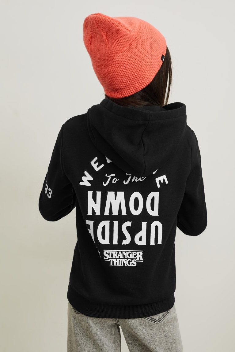 C&A Stranger Things Tytön Huppari Mustat | 24SRQXJFA