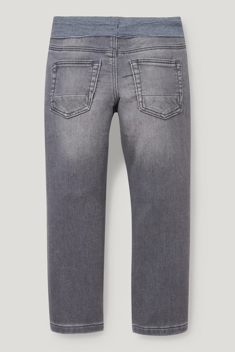 C&A Suoraan Jog Denim Organic Puuvilla Lycra® Poikien Farkut Sininen Vaaleanharmaat | 14KFCGZAE