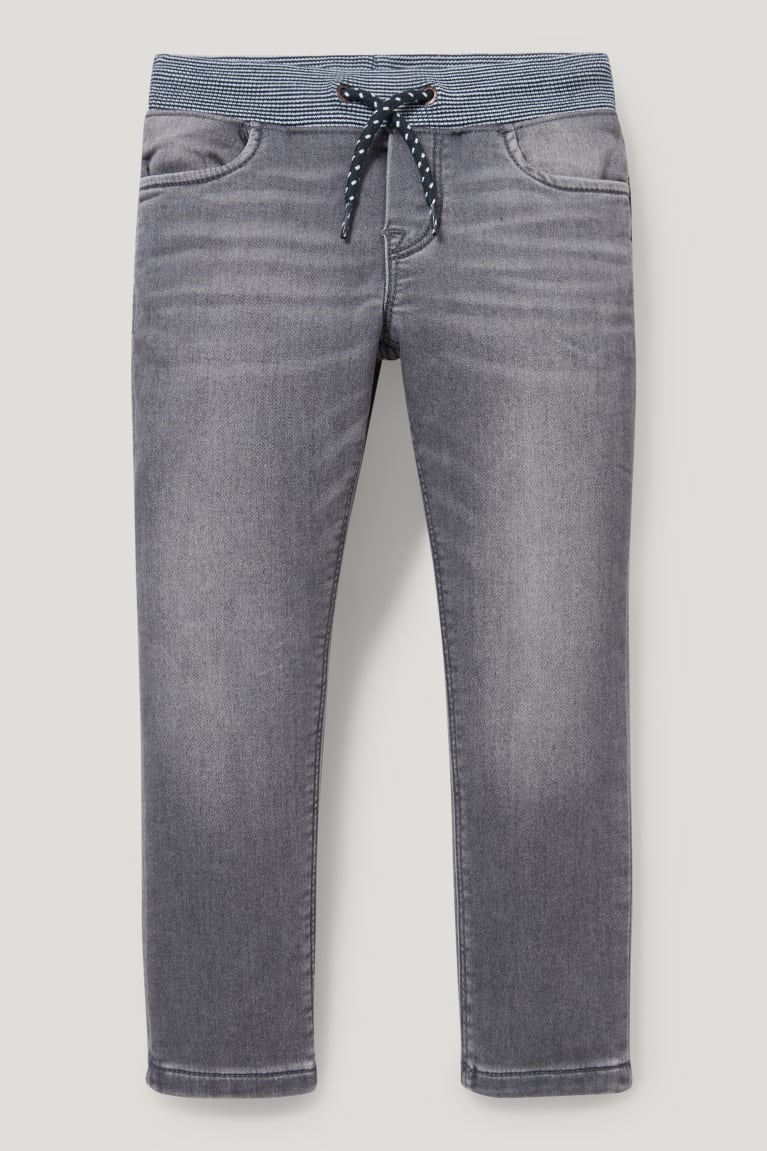 C&A Suoraan Jog Denim Organic Puuvilla Lycra® Poikien Farkut Sininen Vaaleanharmaat | 14KFCGZAE