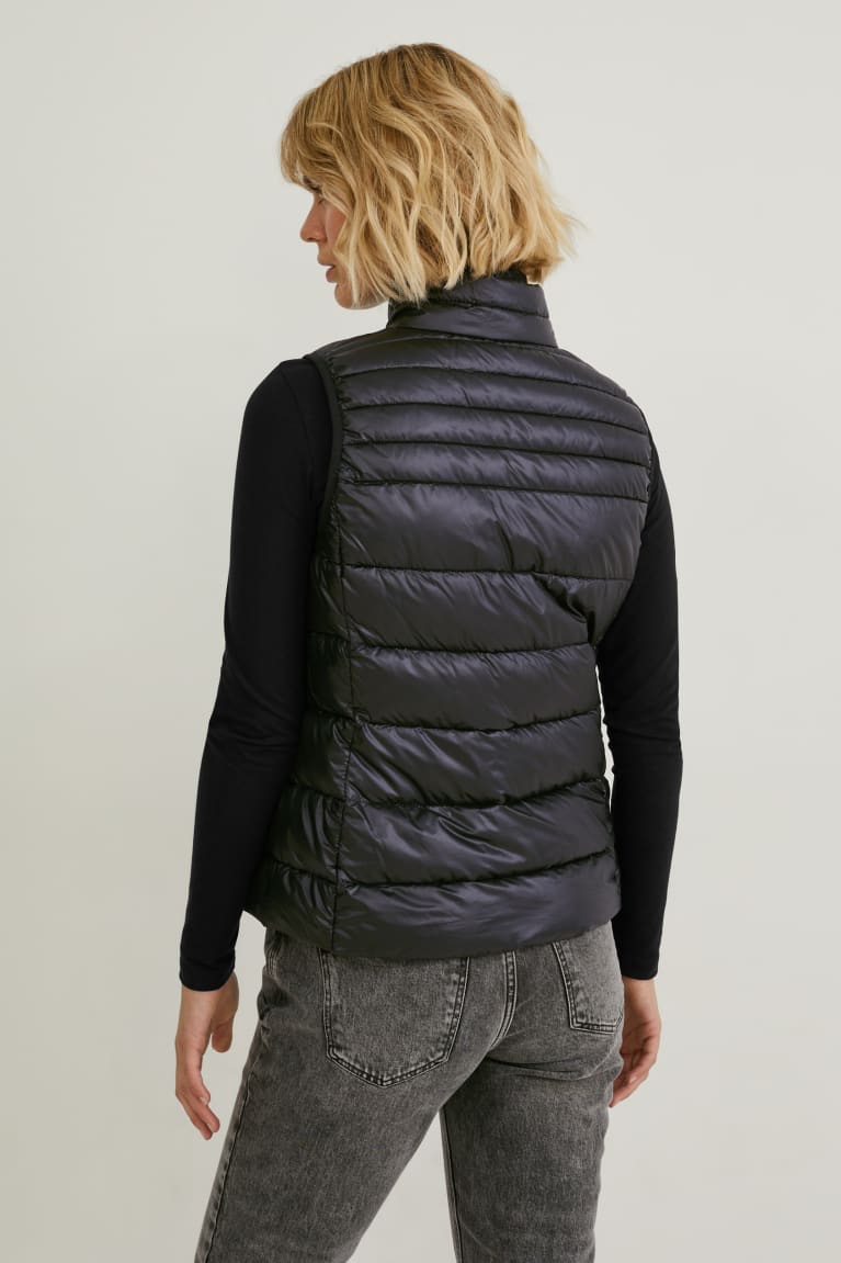 C&A Tikattu Gilet Bionic-finish®eco Naisten Takki Mustat | 07OKPEAQB