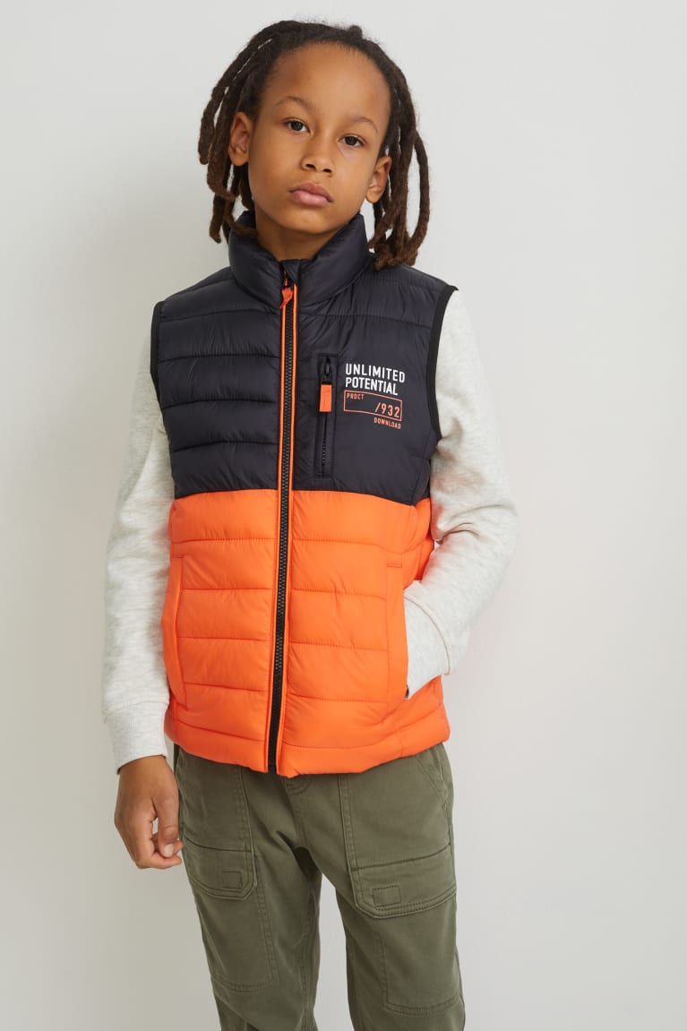 C&A Tikattu Gilet Recycled Tytön Takki Oranssi | 40DISZHPR