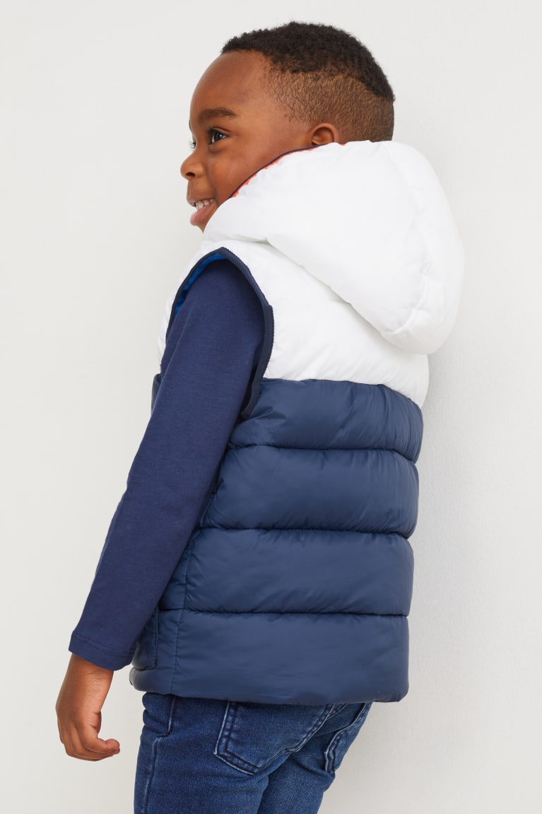 C&A Tikattu Gilet With Hood Recycled Tytön Takki Tummansininen | 29GWQUEXS