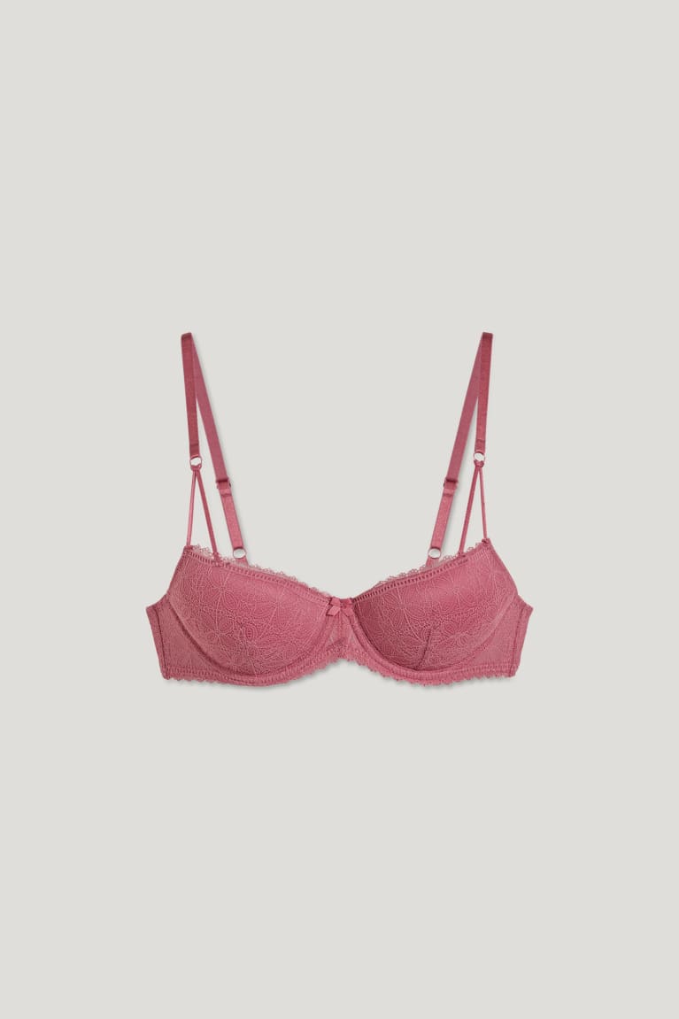 C&A Underwire Bra Demi Pehmustettu Lycra® Naisten Alusvaatteet Pinkki | 20CVWYBNA