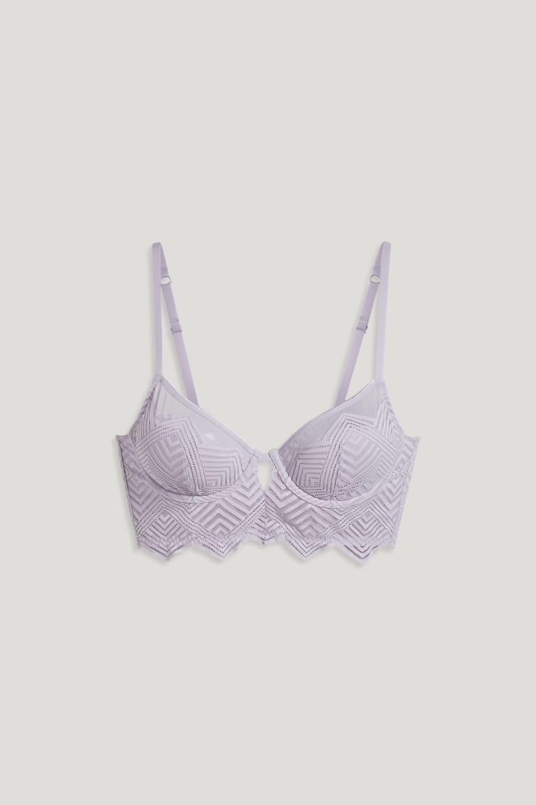 C&A Underwire Bra Demi Pehmustettu Naisten Alusvaatteet Vaaleanvioletit | 72KWTNZAI