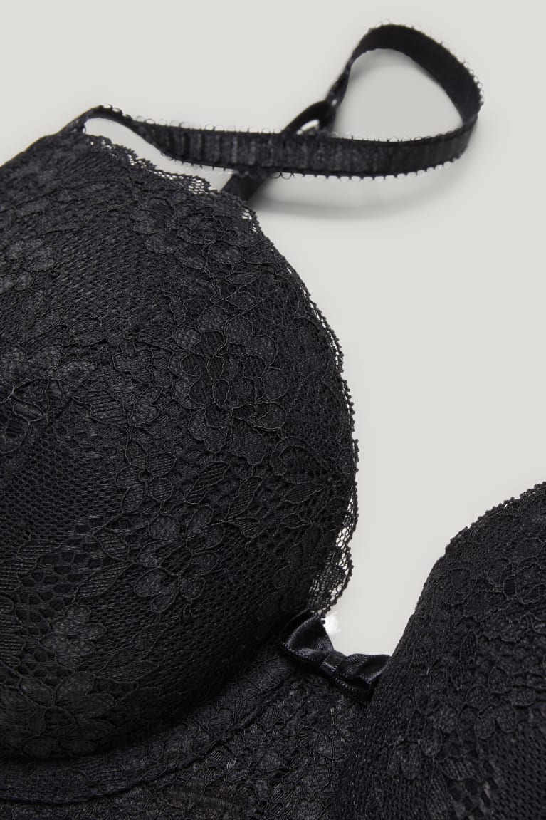 C&A Underwire Bra Full Coverage Pehmustettu Naisten Alusvaatteet Mustat | 30WGFPVRM