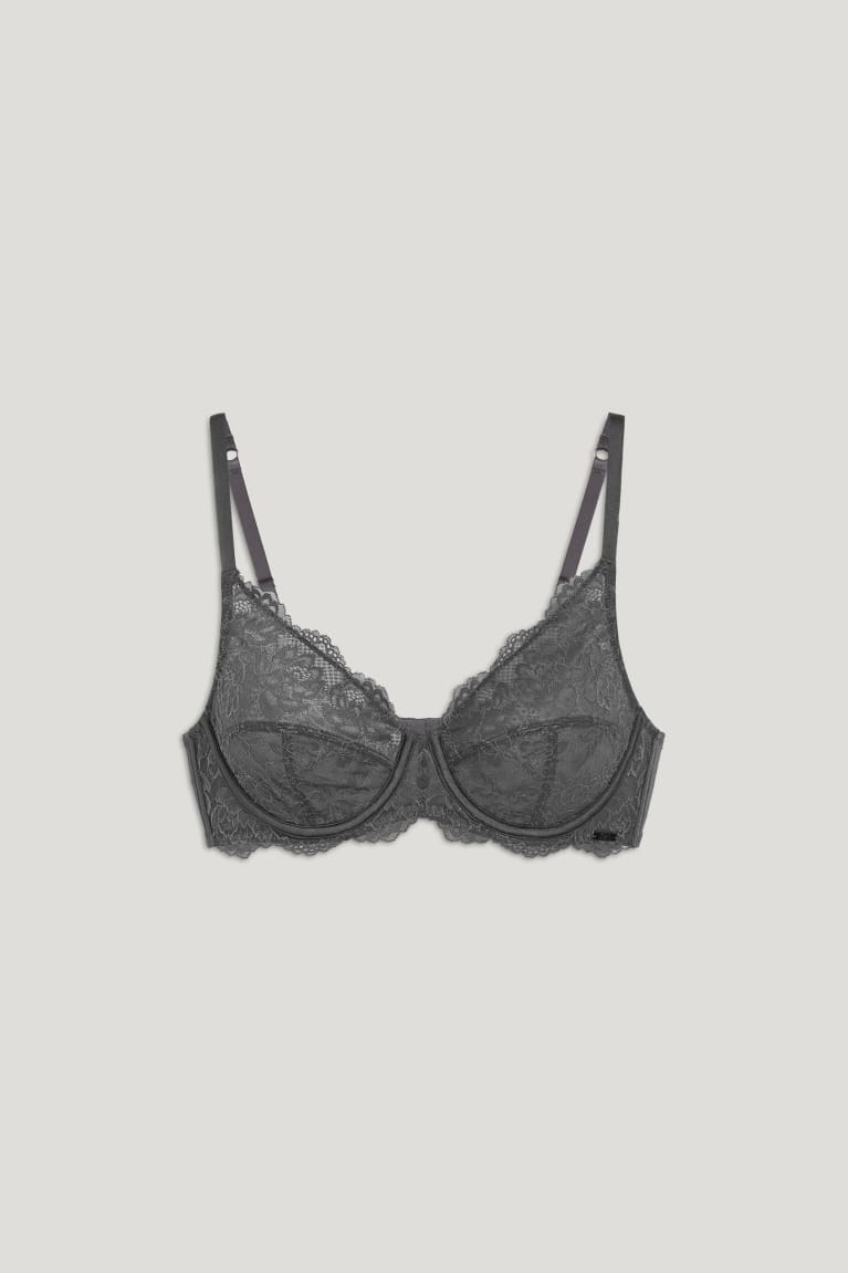 C&A Underwire Bra Naisten Alusvaatteet Tummanharmaat | 09TBZDRUE