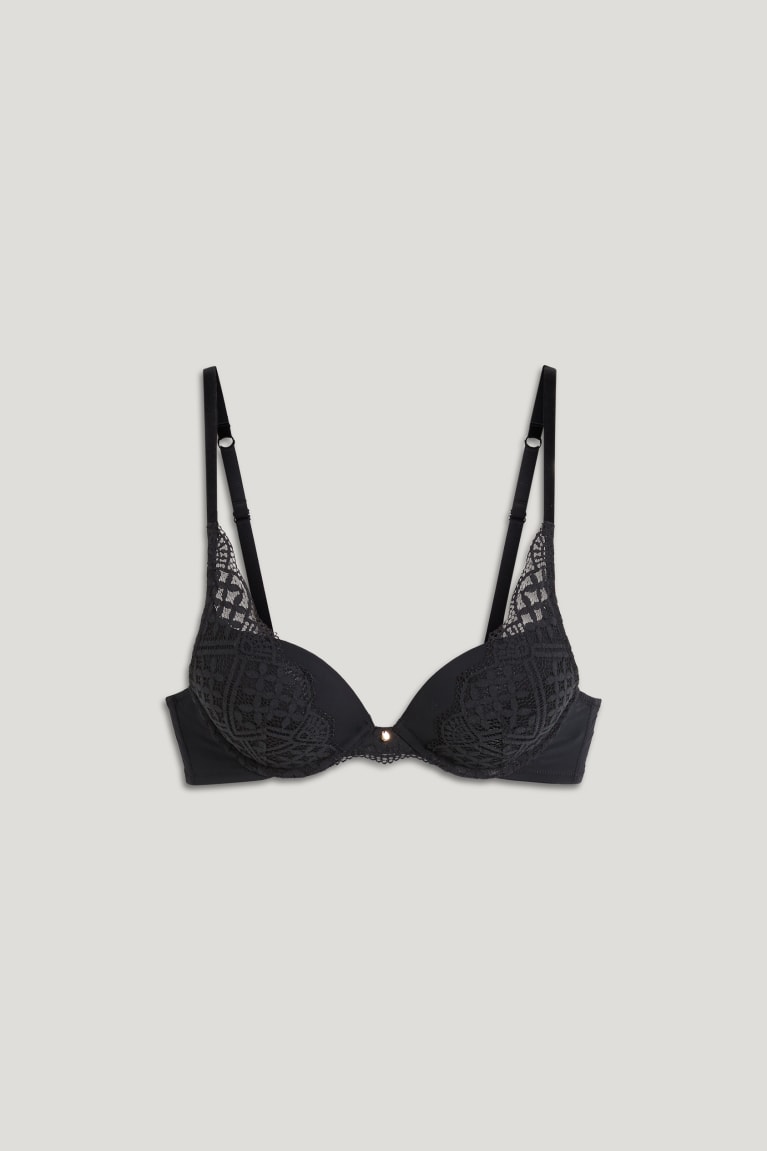 C&A Underwire Bra Push-up Lycra® Naisten Alusvaatteet Mustat | 71BYROTFJ