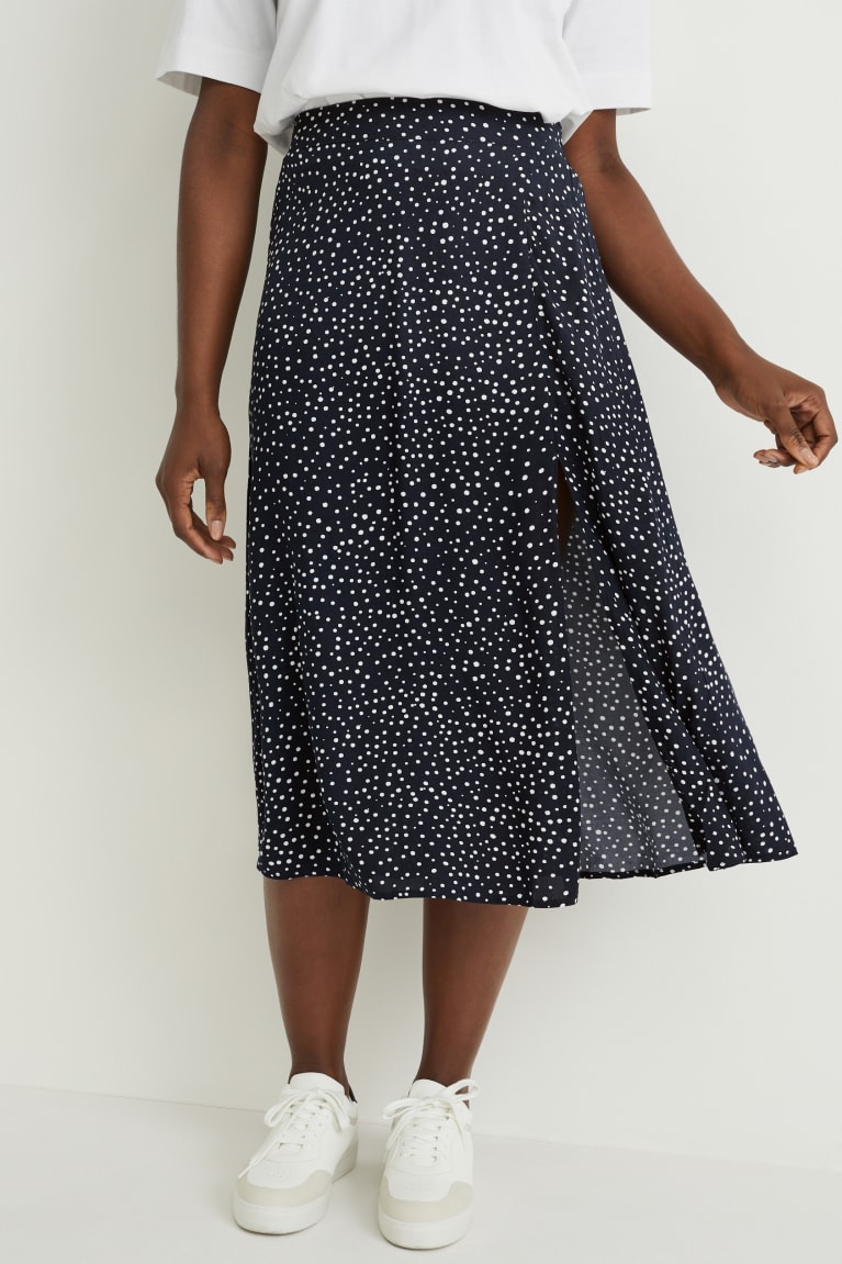 C&A With Livaeco™ Fibres Polka Dot Naisten Hameet Tummansininen | 32TDFJWLK