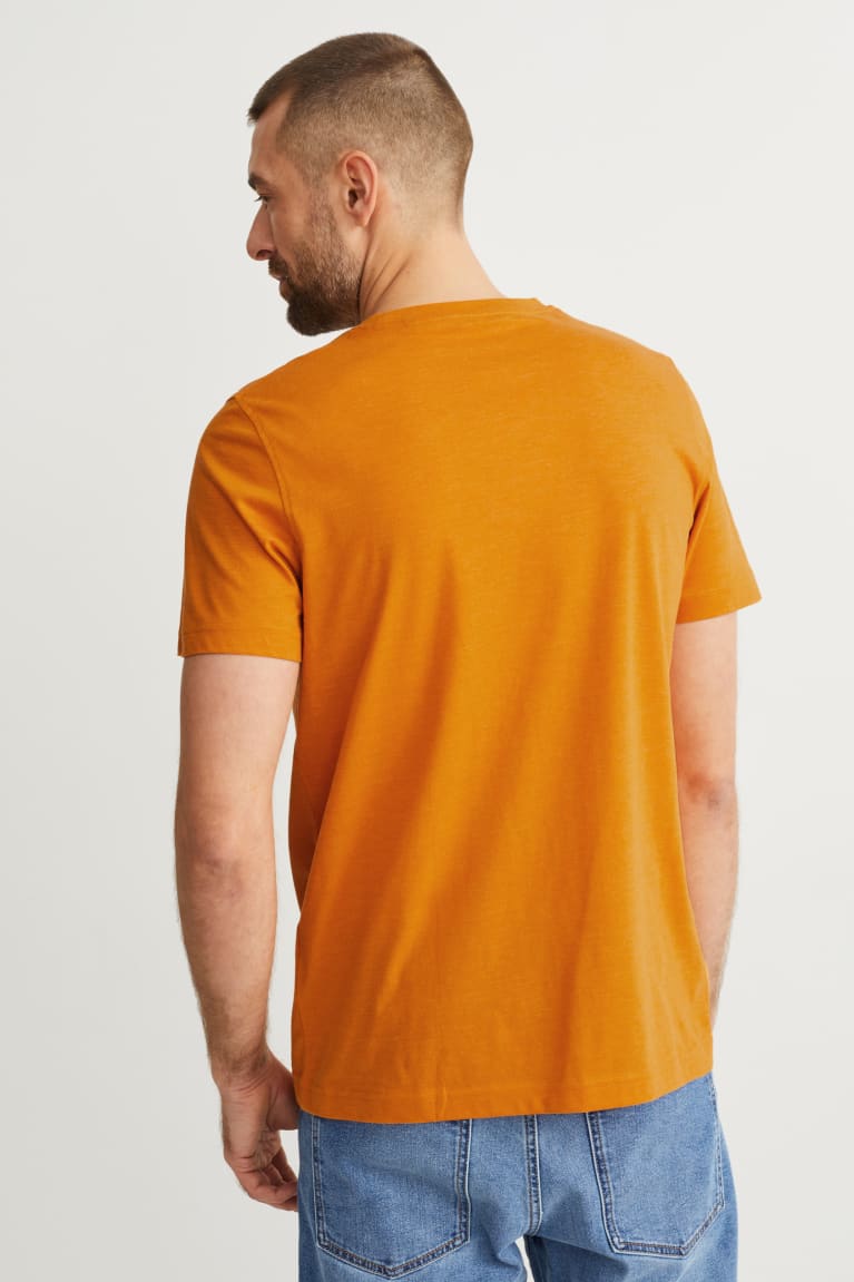 C&A With Recycled Polyester Miesten T Paidat Oranssi | 58SKBCDXV