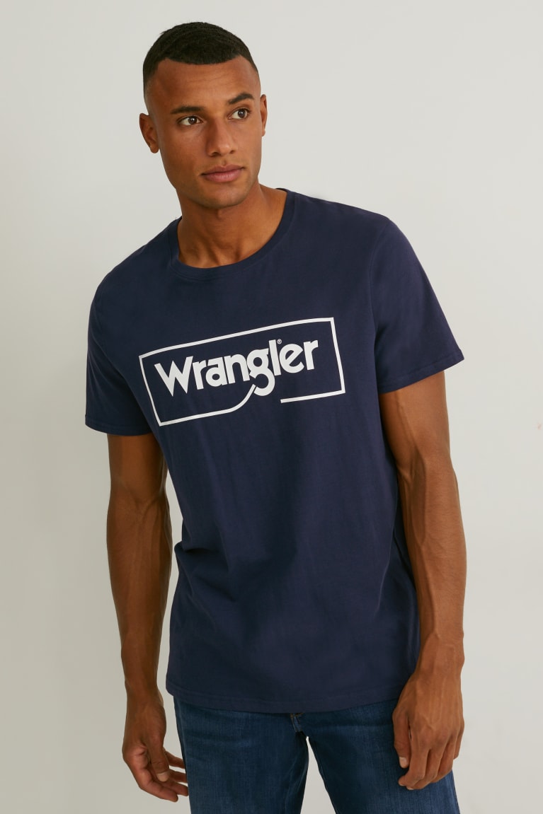 C&A Wrangler Miesten T Paidat Mustat | 43YAJQNKS