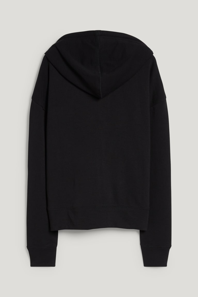 C&A Zip-through With Hood Recycled Naisten Puserot Mustat | 72ZXJYAME